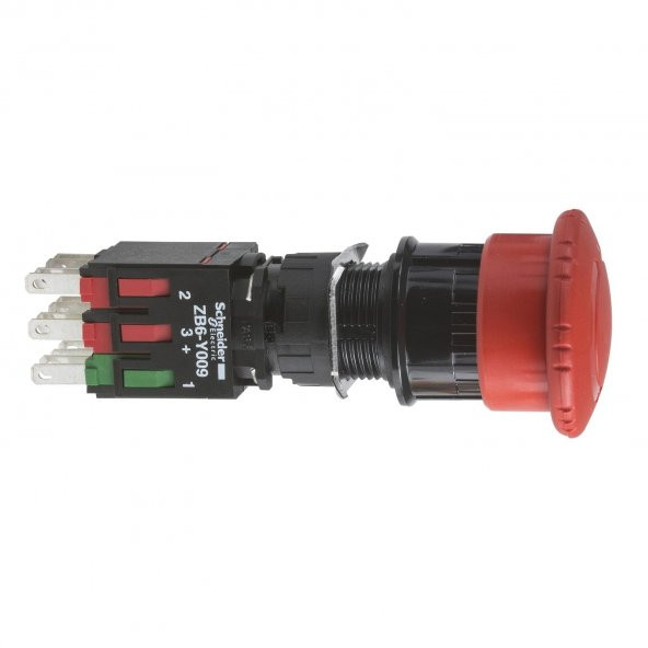 Schneider Xb6as8349b Kırmızı 30 Acil Durdurma Basma Düğme