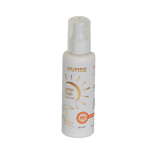 Humre Güneş Kremi SPF 30+ UVA+UVB Suntan Cream 125 ML - 4