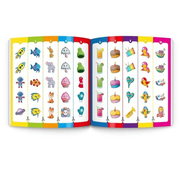 3-6 Yaş Stickerlı Sudoku Seti (Dikkat ve Zeka Geliştiren Bulmacalar Serisi, 260 Adet Çıkartma) - 9