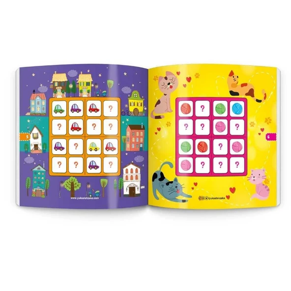 3-6 Yaş Stickerlı Sudoku Seti (Dikkat ve Zeka Geliştiren Bulmacalar Serisi, 260 Adet Çıkartma) - 8