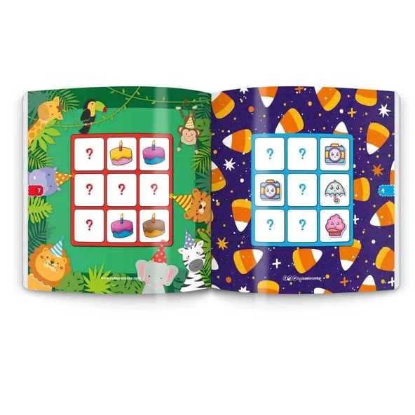 3-6 Yaş Stickerlı Sudoku Seti (Dikkat ve Zeka Geliştiren Bulmacalar Serisi, 260 Adet Çıkartma) - 11