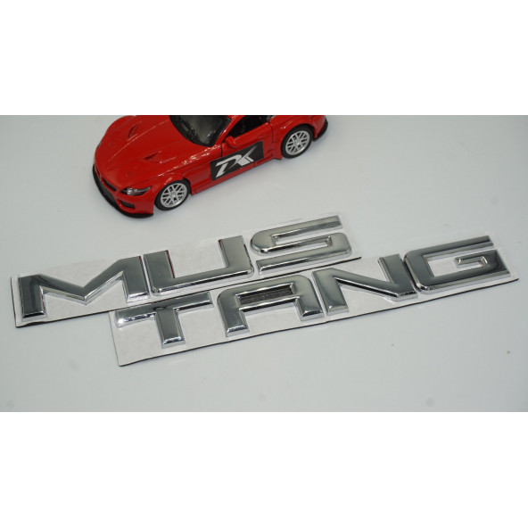 DK Mustang Bagaj 3M Krom Metal Yazı Logo Amblem