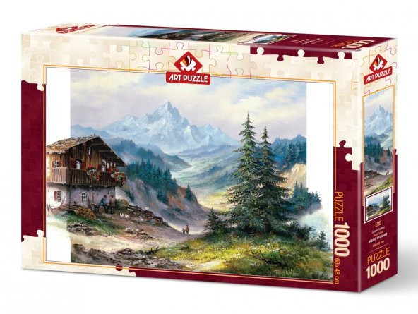 Yeşil Vadi Tablo Tadında Yetişkin Puzzle/Yapboz 1000'parça