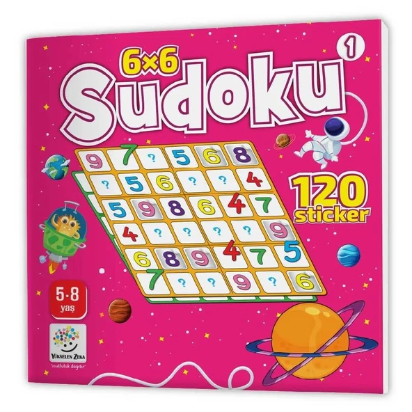 5-8 Yaş Stickerlı Sudoku Seti (Dikkat ve Zeka Geliştiren Bulmacalar Serisi, 440 Adet Çıkartma) - 3