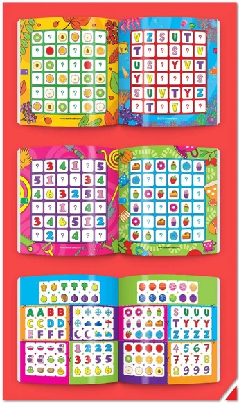5-8 Yaş Stickerlı Sudoku Seti (Dikkat ve Zeka Geliştiren Bulmacalar Serisi, 440 Adet Çıkartma) - 12