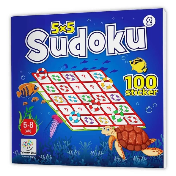 5-8 Yaş Stickerlı Sudoku Seti (Dikkat ve Zeka Geliştiren Bulmacalar Serisi, 440 Adet Çıkartma) - 4
