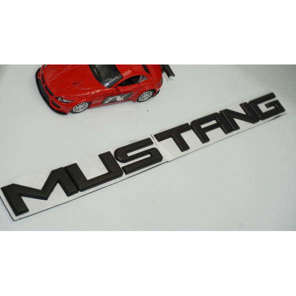 DK Mustang Bagaj 3M Siyah Metal Yazı Logo Amblem - 2