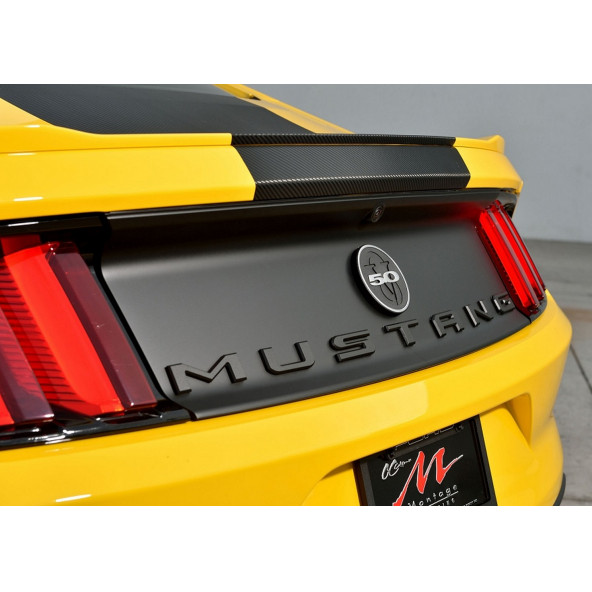 DK Mustang Bagaj 3M Siyah Metal Yazı Logo Amblem - 5