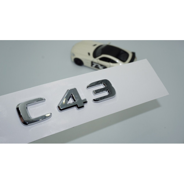 DK Tuning C43 Bagaj Krom ABS 3M 3D Yazı Logo Benz İle Uyumlu