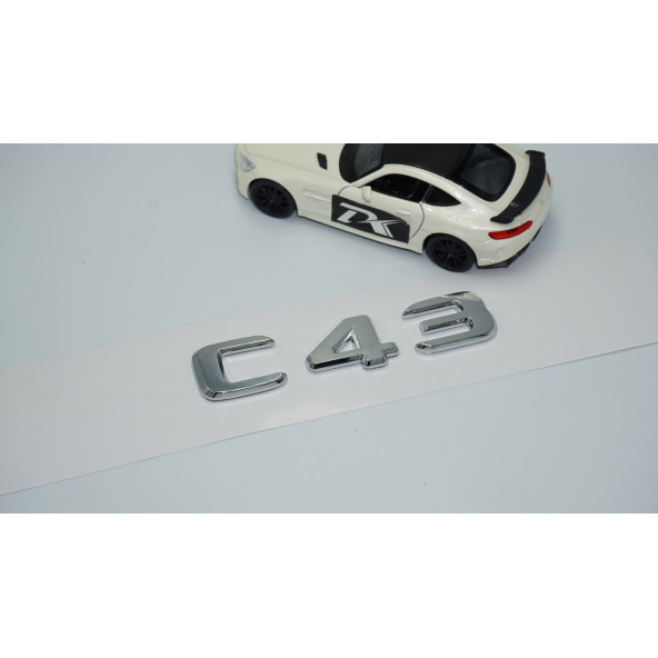 DK Tuning C43 Bagaj Krom ABS 3M 3D Yazı Logo Benz İle Uyumlu - 2