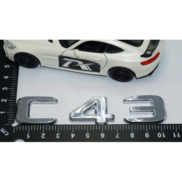 DK Tuning C43 Bagaj Krom ABS 3M 3D Yazı Logo Benz İle Uyumlu - 4