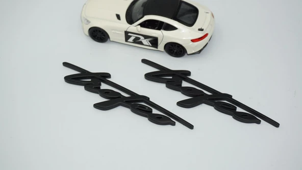 DK Tuning Maserati Trofeo Çamurluk Siyah Yazı Logo Amblem - Resim 4
