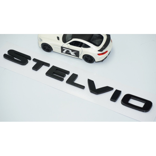 DK Tuning Alfa Romeo Stelvio Siyah ABS 3M 3D Bagaj Yazı Logo Arma - Resim 3