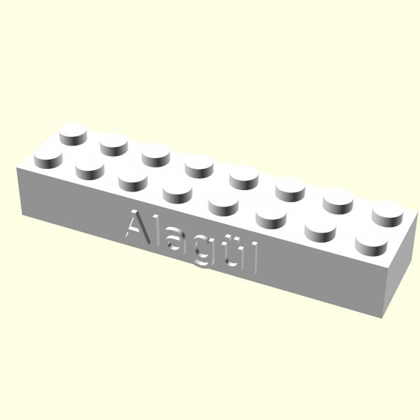 Alagül Kişiye Özel Üretim Lego Sevgiliye Oyuncak Eşe Hediyelik Organik Plastikten