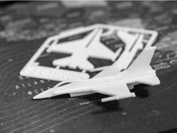 F16 Şavaş Uçağı Kart Kit Biblo Uçak Maket Çocuk Eğitici Oyuncak - 3