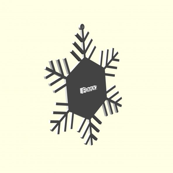 Elanaz Elanaz Kişiye İsime İsme Özel Üretim Yılbaşı Ağacı Süsü Ağaç Süs Sevgiliye Eşe Hediyelik Hediyesi Dekoratif Organik Plastik - 8