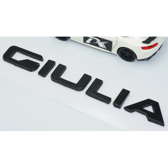 DK Tuning Alfa Romeo Giulia Siyah ABS 3M 3D Bagaj Yazı Logo Arma - Resim 3