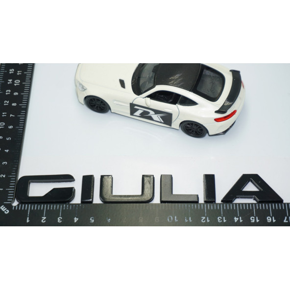 DK Tuning Alfa Romeo Giulia Siyah ABS 3M 3D Bagaj Yazı Logo Arma - Resim 4