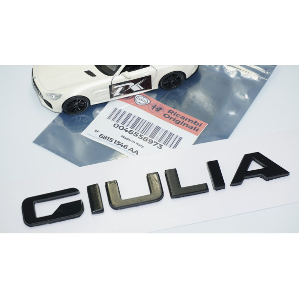 DK Tuning Alfa Romeo Giulia Siyah ABS 3M 3D Bagaj Yazı Logo Arma - Resim 5