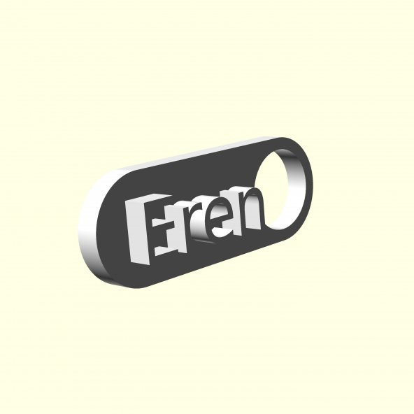 Eren Kişiye Özel Üretim Zincirsiz Anahtarlık Sevgiliye Eşe Hediyelik Tag Askı Organik Plastikten - 8