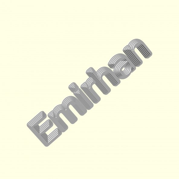 Emirhan Kişiye İsime İsme Özel Üretim Piramit Masaüstü İsimlik Sevgiliye Eşe Hediyelik Masa Üstü İsimliği Ofis Hediyesi Dekoratif Organik Plastik - 6