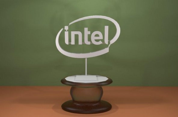 Intel Logosu Plastik Aparat - 1