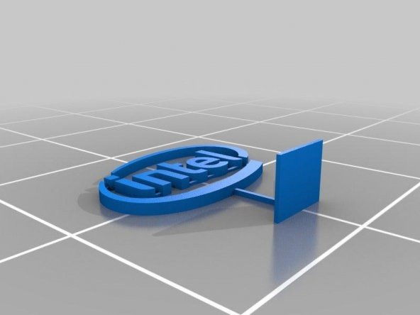 Intel Logosu Plastik Aparat - 3