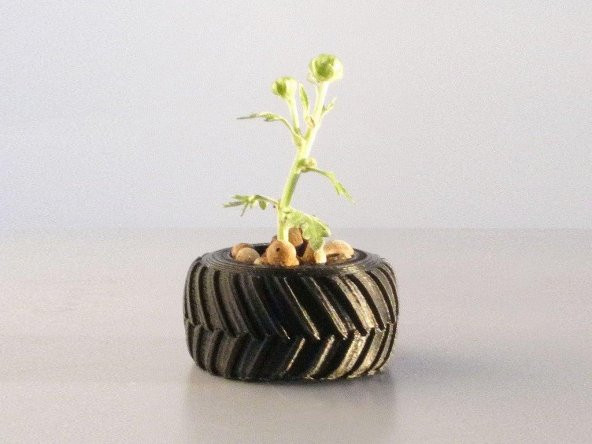 Tekerlek Şekilli Organik Plastikten Dekoratif Mini Kutu Aksesuarı