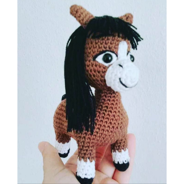Amigurumi Doru atı sevimli hediyelik oyuncak figür