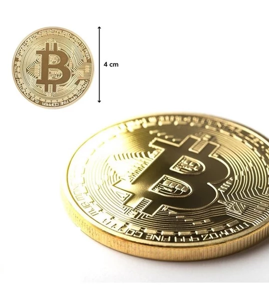 Bitcoin Madeni Hatıra Parası Hediyelik Para - 2