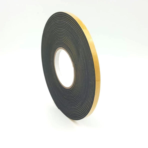 Contacall Yapışkan Kapı Pencere Bandı Süngeri Yalıtım Süngeri Eva-3Mmx10Mm-Siyah-10 Metre - 2
