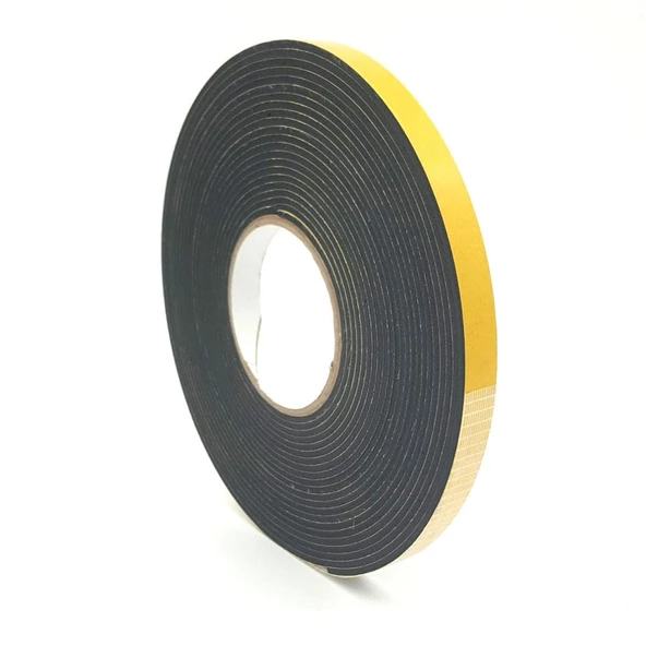 Contacall Kapı Pencere Bandı / Yapışkan Kapı Pencere Süngeri Eva-3Mmx15Mm-Siyah-10 Metre - Resim 2