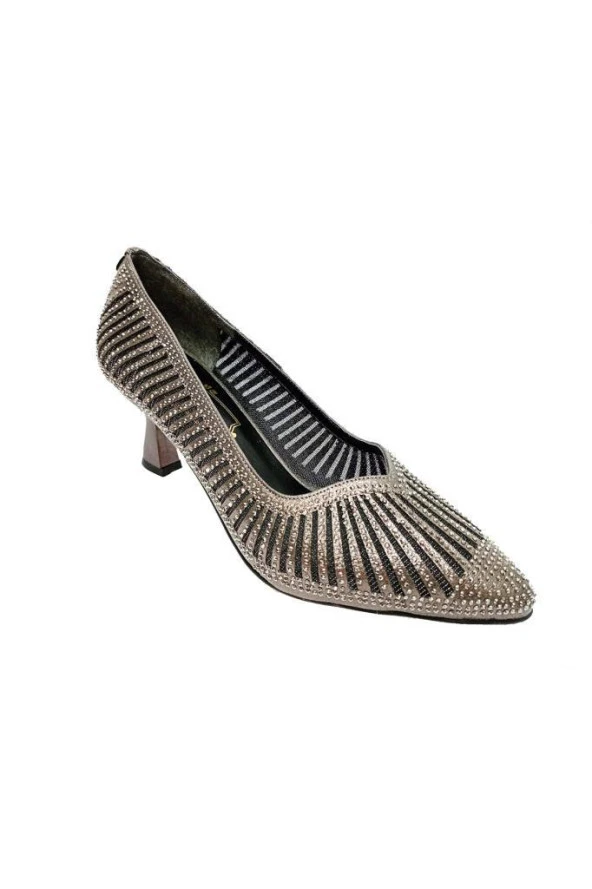 Jena 5151-23 Trend Abiye Taşlı Kadın Ayakkabı