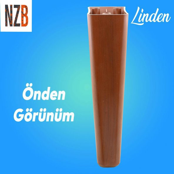 Lüks Mobilya Kanepe Sehpa TV Ünitesi Koltuk Ayağı 20 cm Kahverengi Oval Baza Ayak - 6