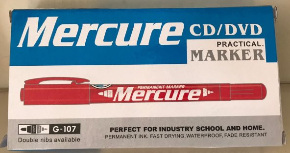 MERCURE CD KALEMİ KIRMIZI 12 ADET ürün görseli 1