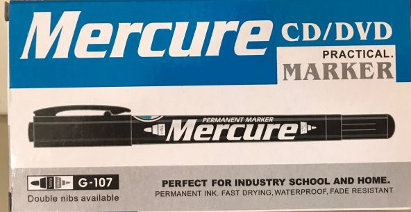 MERCURE CD KALEMİ SİYAH 12 ADET ürün görseli 1