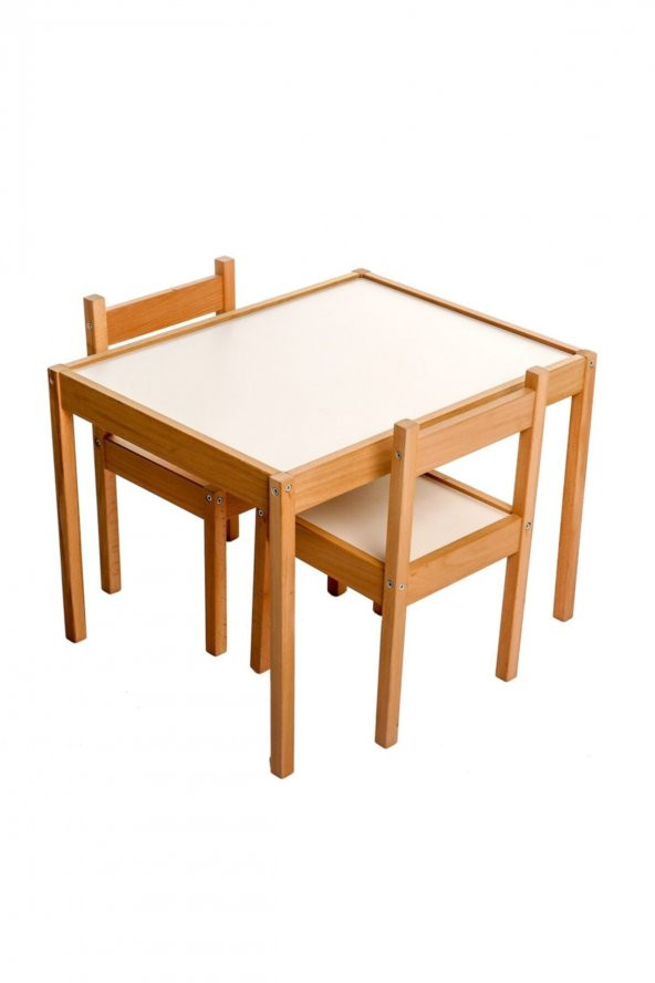 Baby&Toys Baby Toys Montessori Ahşap Masa Ve Sandalye Seti - 2