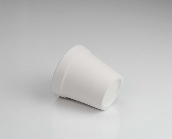 Minyatür Mini Saksı Boyanabilir Obje Seramik Bisküvi 8 cm (Ham Ürün) - 3