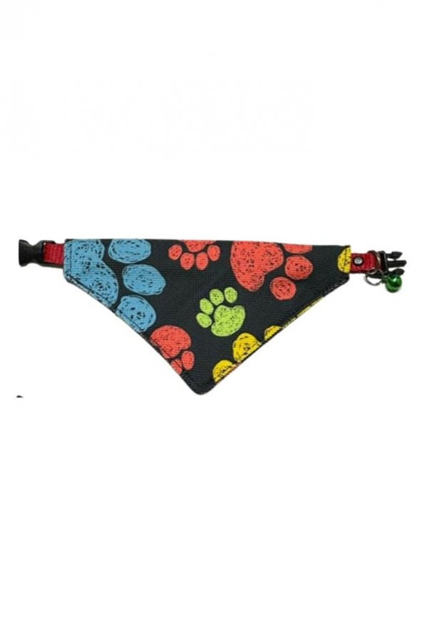 Cocopet Pati Desenli Ayarlanabilir Fular Bandana Kedi Tasması
