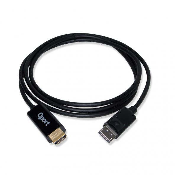 QPORT Q-DPH DISPLAYPORT => HDMI Çevirici Adaptör 1,8m - 2