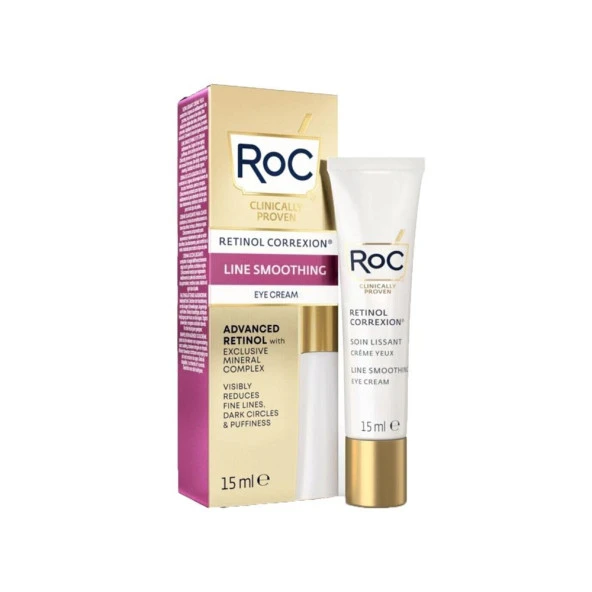 Roc Retinol Correxion Line Smoothing Kırışıklık Karşıtı Canlandırıcı Göz Kremi 15ML