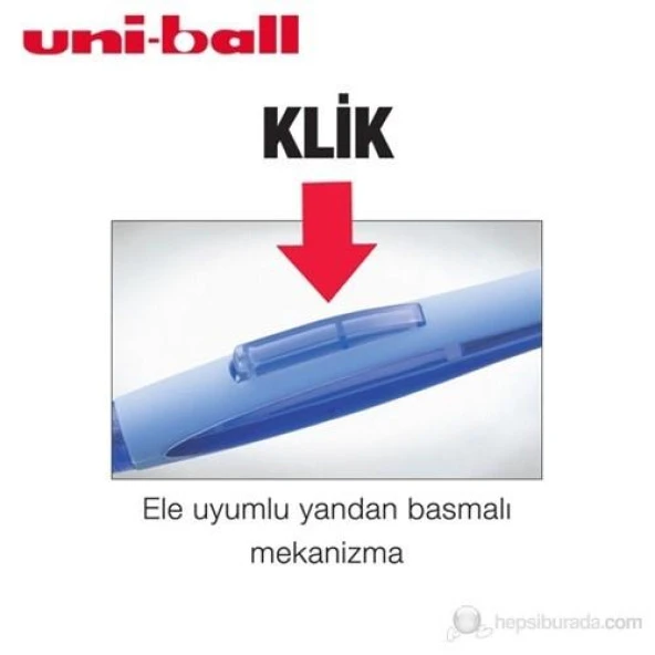 Uni-Ball Shalaku Mavi 0.5 mm Versatil Uçlu Kalem Yandan Basmalı Silgili S M5-228