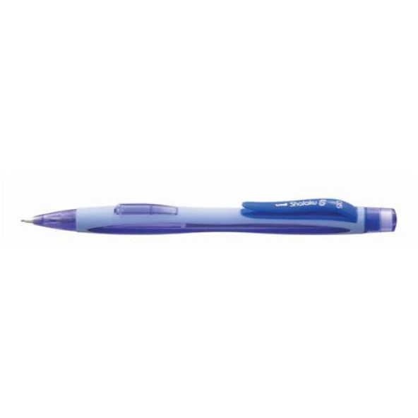 Uni-Ball Shalaku Mavi 0.5 mm Versatil Uçlu Kalem Yandan Basmalı Silgili S M5-228 - 3