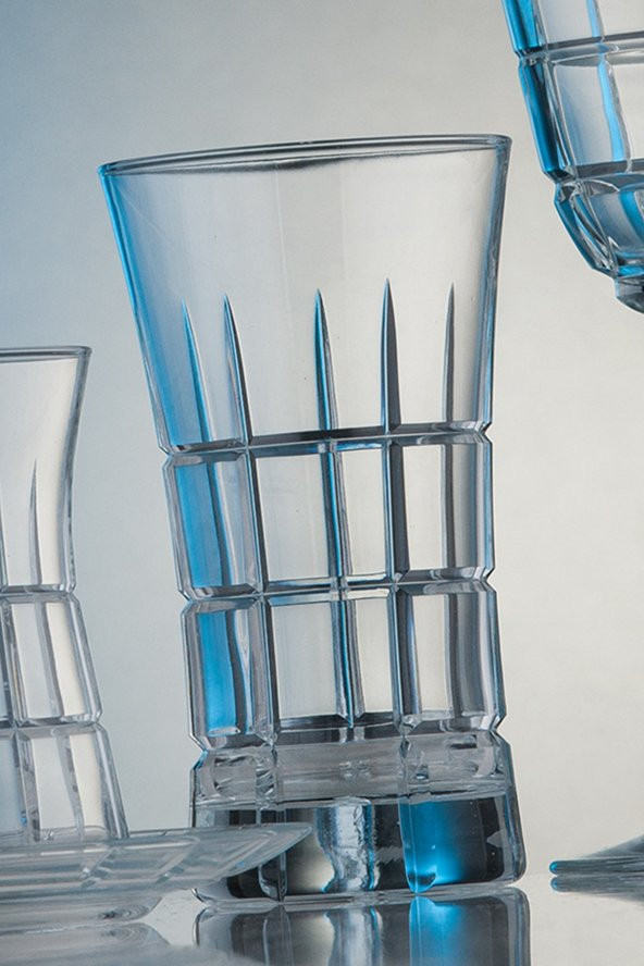 Kcd Carre Kesme El Dekor Yaldızlı 6 Adet Desenli Su Ve Meşrubat Bardak Takımı ürün görseli 1