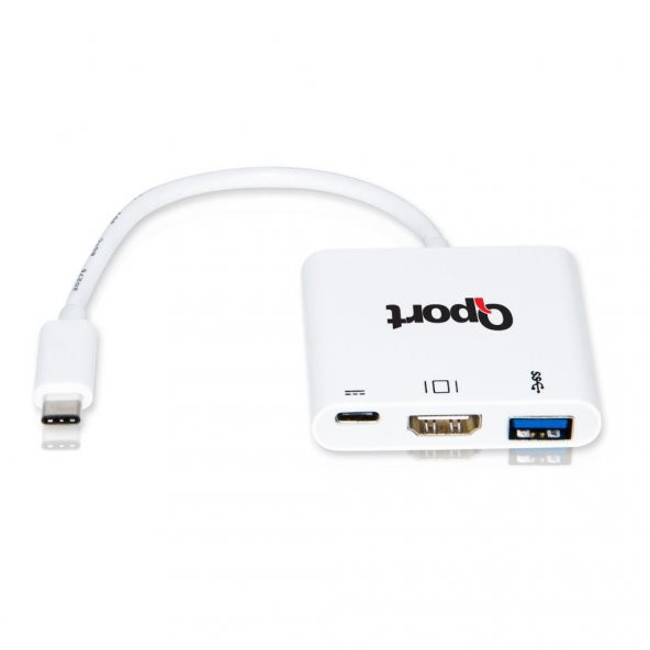 QPORT Q-TH03 TYPE C=>HDMI 4K+USB3.0+TYPE C(F) 4K Ç (Q-TH03) - 2