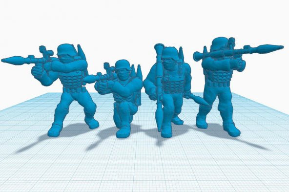 Heroscape: Cobra Roket Squad Plastik Aparat