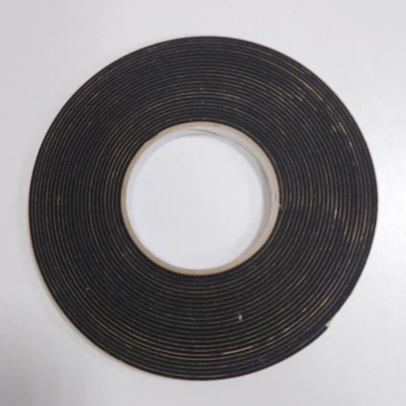 Contacall Kapı Pencere İzolasyon Bandı Yapışkan Sünger 2 mm Kalınlık 10 mm Genişlik 10 Metre Uzunluk / EPDM-2*10