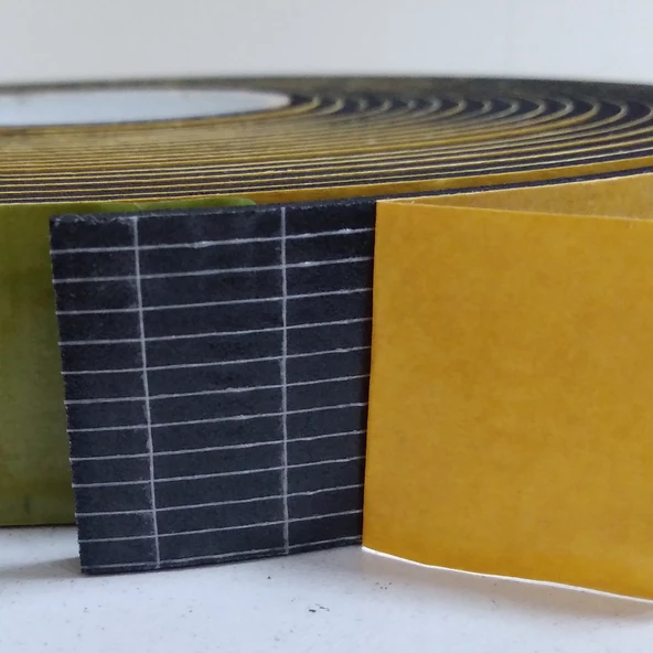 Contacall Kapı Pencere İzolasyon Bandı Yapışkan Sünger 2 mm Kalınlık 35 mm Genişlik 10 Metre Uzunluk / EPDM-2*35 - 3