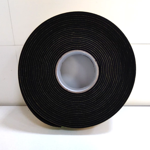 Contacall Kapı Pencere İzolasyon Bandı Yapışkan Sünger 2 mm Kalınlık 50 mm Genişlik 10 Metre Uzunluk / EPDM-2*50