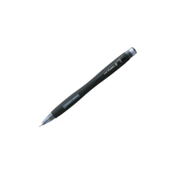 Uni-Ball Shalaku Siyah 0.5 mm Versatil Uçlu Kalem Yandan Basmalı Silgili S M5-228